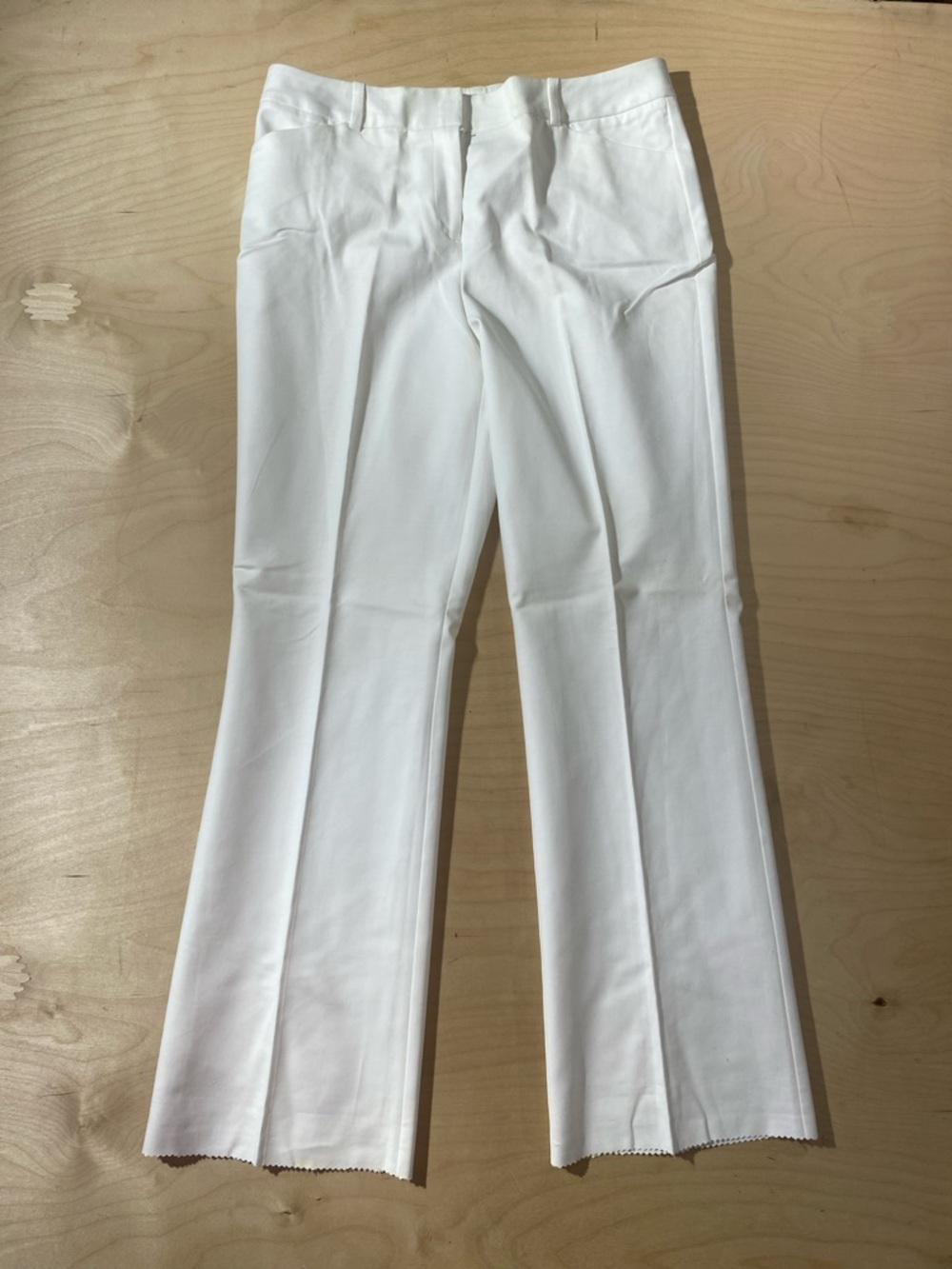 Worthington White Modern Fit Dress Pants Needs Hemmed 8 (RB) - Picture 3 of 9